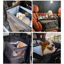 大型汽車寵物犬籠旅行車墊 前座寵物墊 狗籃 - 彩色 - 查看 2