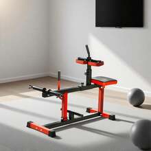 [Local Shipping] Adjustable Steel Seated Calf Raise Exercise Strength Training Gym Equipment, Red-XY690868 - A91-055V00RD - View 9