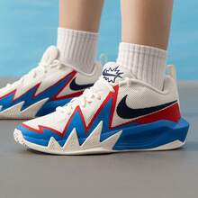 Nike 全新S.T.Dynamite緩震回彈耐磨運動大童籃球鞋 - 白色/藍紅色 - 查看 8