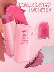 HANDAIYAN Heart-Shaped Blush & Highlighter Stick, Long-Lasting Color, No Smudging; Natural Contouring Blusnter Must-Haves - 01 - View 5