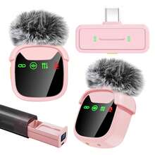 Professional Wireless Lavalier Microphone, Wireless Lavalier Mic Compatible With Iphone & Type-C Phones, Perfect For Video Recording, Teaching, Interviews, Vlogging, Live Streaming, Receiver:300mAh, Microphone:60mAh 3.7V Rechargeable Lithium Battery - View 24