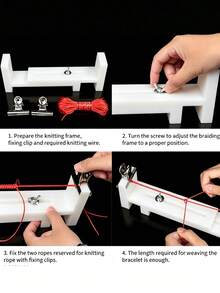 Creative Handmade Braiding Tool - Bracelet & Necklace DIY Weaving Fixing Frame; Practical Braiding Auxiliary Tool, Suitable For Kumihimo Braiding, Macrame Knotting And Various Jewelry Making; Lightweight & Precise, Suitable For DIY Enthusiasts, Beginners And Experienced Craftspeople. - Multicolor - View 8