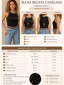 Blusa Regata Casual Feminina Estampa Xadrez - Verde Menta - Visão 4