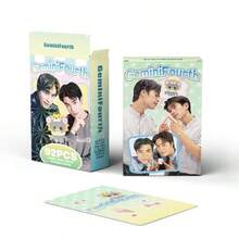 GeminiFourth Thai Star Boxed Small Cards 92pcs LOMO Collection Cards, Thai Drama CP GeminiFourth Photo Cards & Stickers Set, GeminiFourth Duo & Solo Photo LOMO Cards Fan Commemorative Merchandise Gift Box - Multicolor - View 4