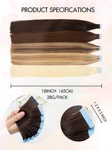 Invisible Hair Extensions Double-Sided Seamless Tape-In Extensions 12-24 Inches With Mini Tape - S2 - View 11
