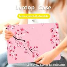 1 Stück Schutzhülle kompatibel mit MacBook, rosa Pflaumenblüten UV-Druckmuster, Laptop-Schutzhülle, minimalistisch, leicht, langanhaltend, geeignet für MacBook Air Pro 13,3 13,6 14,2 15,3 16,2 Zoll, geeignet für 13 Zoll Neo Laptop Schutzhülle A3404 Modell/ D14, D16 - Übersicht 2