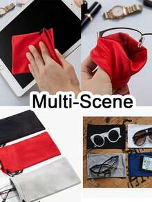 Soft Glasses Storage Bag, Portable Foldable Reusable, Suitable For Home, Car, All Seasons, Unisex Gift - Multicolor - View 7