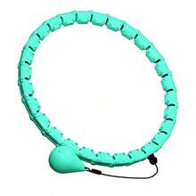 Multifunctional Adjustable Weighted Fitness Ring With Buckle, Smart Waist Workout Ring, Suitable For Home Gym Weightlifting Fitness Circle, 28 Detachable Chain Links, Training Tool For Women And Beginners - Multicolor - View 6