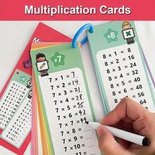Flashcards For Multiplication From 0 To 12, A Self-Assessment Tool For Math Learning, Resources For Teaching And Mathematical Training. - Multicolor - View 2