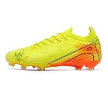 FG Football Shoes, Unisex, Youth Style, Suitable For Natural Grass Outdoor Training And Matches - Yellow - View 12