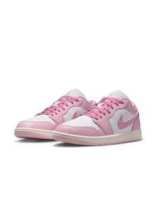 Nike Air Jordan 1 Low AJ1 Retro Sneakers CUPSOLE, The Maillard Colorway I Fell In Love With At First Sight. - White Pink - View 1