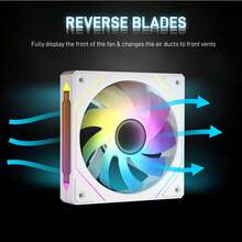 Computer Case Cooling Fan, 12cm Silent Cooling Fan, Air Cooling, Water Cooling, Hydraulic Bearing Fan, ARGB Sync Mirror Circulation Fan - View 6