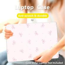 1pc Protective Case Compatible With Macbook, Pink Bow And Polka Dot UV Printed Pattern, Laptop Protective Cover, Simple Lightweight Durable Protective Case Suitable For MacBook Air Pro 13.3 13.6 14.2 15.3 16.2 Inch, Suitable For 13 Inch Neo Laptop Protective Case A3404 Model/ D14, D16 - View 2