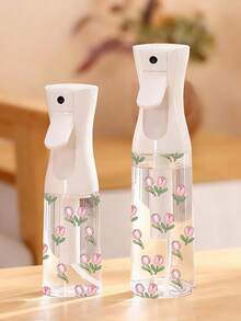 Transparente PET-Reisesprühflasche mit Blumenmuster - Multifunktionale Sprühflasche mit feinem Sprühnebel, geeignet für den Reisegebrauch; anwendbar zum Umfüllen von Make-up-Entferner, Haargel oder Wasser (für Haarstyling, Reinigung und Pflanzensprühen). - Verschiedenfarbig - Übersicht 3