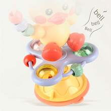 Baby High Chair Suction Cup Toy, Early Education Intellectual Grasping Rattle Toy, Soothing Enlightenment Toy - 彩色 - 查看 11