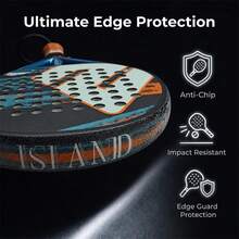 2pcs Matte Padel Racket Frame Protection Tape, Wear-Resistant Anti-Scratch Self-Adhesive Frame Guard Sticker, Invisible Design Doesn't Obscure Original Pattern, Suitable For Padel Tennis Enthusiasts - Multicolor - View 7