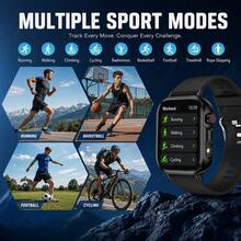 AQMWWG New Smart Watch: Wireless Calling/Multiple Sports Modes/Camera/Music, Alarm, Stopwatch, Customizable Watch Face, LED Outdoor Light, Compatible With IOS/Android, Daily Use And Holiday Gift. - View 5