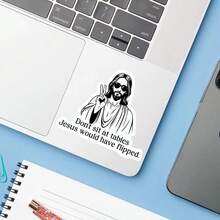 1PC Inspirational Justice Courage Sticker, Sarcastic Slogan Quote Vinyl Decal For Laptop Water Bottle Notebook, Waterproof Adult Humor Decal Sticker, Aesthetic Stationery Scrapbook Accessories Gift - S2469 - View 5