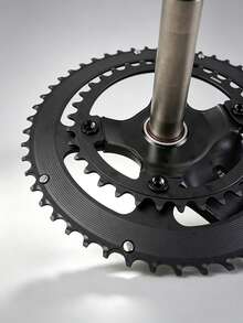 ZRACE 105 FC-R7000 / ULTEGRA FC-R8000 / DURA-ACE FC-R9100 Plato de Bicicleta de Carretera Asimétrico, 50-34T 52-36T 53-39T, 110BCD BCD110 4-Agujeros - Negro - Ver 9