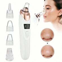 Rechargeable Blackhead Remover, 400mAh Lithium Battery, Multi-Functional Facial Care Tool For Skin Cleansing - White - View 2