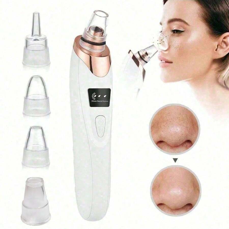 Rechargeable Blackhead Remover, 400mAh Lithium Battery, Multi-Functional Facial Care Tool For Skin Cleansing