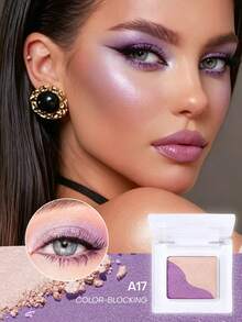 Romantic Makeup RMT 純色亮片眼影，烘焙粉末質地，高光澤與閃耀，易於塗抹且持久。Y2K 派對必備，節日限量版。送給媽媽、姊妹和女友的理想禮物 - A17 - 查看 1