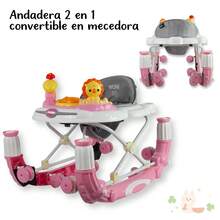 Noni 3-In-1 Baby Walker And Rocker IS-121 L Musical Play Table - Pink - View 8