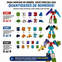 Brinquedo Educativo Number Bots Aprender Brincando é Divertido - numero/robo 3 - Visão 4