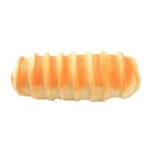 1pc Squishy Caterpillar Bread Toy, 7cm Slow Rebound PU Simulation Food Fidget Toy, Cute Fridge Magnet Keychain Pendant, Stress Relief Squeeze Toy For Kids And Adults, Desk Decoration, Gift And Daily Relaxation - Bread Color - View 4