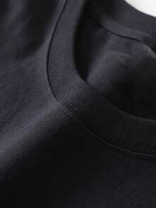 Magliette estive da uomo con una divertente stampa "Bla Bla Bla" - Comoda e giovanile t-shirt in cotone, perfetta per look casual, viaggi e outfit dallo stile moderno. - nero - Visualizzare 5