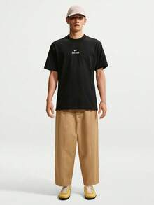 Nike Men's AS M NSW GFX TEE Short Sleeve T-Shirt Knit Collarless Short TIW1194-010 - Black - View 6