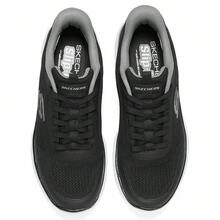 Skechers Sepatu jalan bertali rendah, sepatu olahraga kasual pria yang serbaguna dan ringan untuk bepergian dan beraktivitas di luar ruangan. - Hitam - View 4