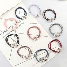 12pcs Pearl Hair Ties, Random Colors, Suitable For Girls - Multicolor - View 6