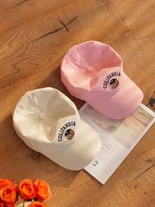 1pc Bear Embroidered Baseball Cap, Vintage Washed Adjustable Unisex Summer Sun Hat, Casual Street Style For Men And Women, Suitable For Travel And Outdoor - A - View 5