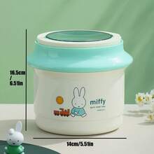 官方授權 MIFFY 可愛風圓形雙層不鏽鋼便當鍋,可攜式保溫食物容器,附手把與餐具,2026熱銷 Tk Ins 限定版實用禮品與廚房餐具 - 彩色 - 查看 14