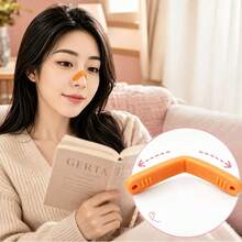 1 Set 1pc New Upgraded Sleep Memory Nose Clip - Physical Nose Wing Trainer - Recommended For Sleep Use - Slouchy; Beginner Nose Wing Training Patch - Soft; Comfortable - Reusable; Cost-Saving - Compact; Convenient - Daily - Outdoor - Sports - Sleep - Unisex - Gift - Multicolor - View 2