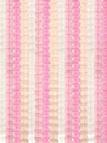 4/8pcs Clover Honeycomb Paper Garland With Tassels, Blush Pink And White Macaron Color Tissue Paper, Ceiling Hanging Decoration, Suitable For Birthday, Wedding, Bridal Shower, Dessert Table Backdrop Decor - Four-leaf Clover Ribbon - View 4