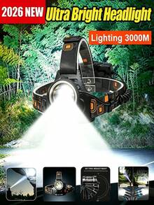 High Power Long Range LED Headlight Telescopic Zoom Headlamp Fishing Light Camping Flashlight - Star - View 13