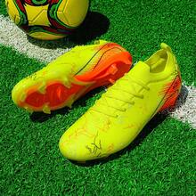 FG Football Shoes, Unisex, Youth Style, Suitable For Natural Grass Outdoor Training And Matches - Yellow - View 1