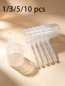 Plastic Measuring Cup, 50g, 3.38oz, With Scale, Multi-Purpose Pet Food Scoop, Suitable For Powder And Liquid, Transparent Measuring Cup, No Battery Required - Multicolor - View 2