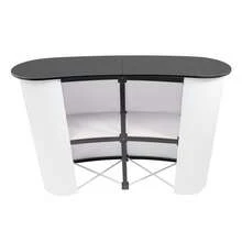 Countertops Pull-Out Promotion Table 130*40*90CM - Black and White - View 5