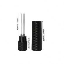 KCJLHGT Stainless Steel Coffee Powder Tamper Espresso Powder Stirrer 6 Needle Distributor Leveler WDT Tools Cafe Stirring Barista Accessories - Black - View 9