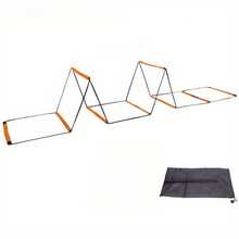 CENLEN 10/16-Grid Orange Fixed Agility Ladder, Multi-Functional Butterfly Agility Ladder, Soccer Speed And Agility Training Equipment - Orange-16 Slots - View 4
