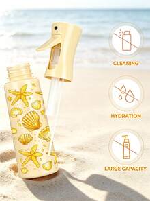 新款夏季貝殼圖案 PET 旅行噴霧瓶，專業高壓霧化噴瓶，200ml/300ml 高壓連續自動真空細霧噴瓶，美髮造型工具，美髮產品與配件，旅行必備 - 彩色 - 查看 6