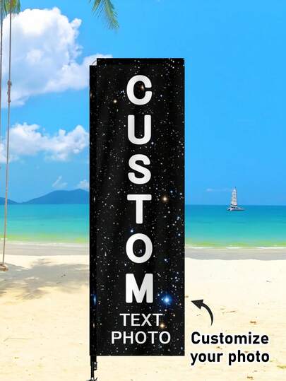 Custom Flags, Beach Flags, Personalized With Images Or Text, Customization, Suitable For Various Business Events