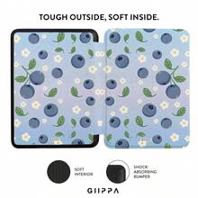 GIIPPA Protective Case For Kindle E-Reader, Book Style Handheld, Blueberry Pattern, Compatible With Kindle Paperwhite 5th/6th/7th, Paperwhite 10th/11th/12th, Kindle(Colorsoft)/10th/11th/12th And Other Popular Models, Kindle Protective Case/Kindle Accessories - Multicolor 1 - View 2