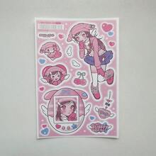 1/9 張韓式甜美酷感可愛卡通動漫貼紙，DIY 裝飾貼紙，適用於計畫本、日記本、剪貼簿 - 彩色 - 查看 13