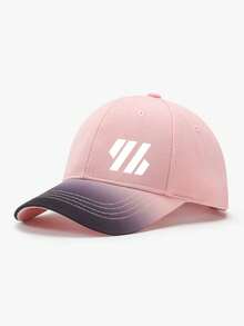 1pc/2pcs Minimalist Line Geometric Pattern Print Vintage Original Men's Women's Gradient Baseball Cap And Bag, Adjustable, Personalized Street Fashion Sport, Suitable For Daily Wear And Gift - Multicolor - View 12