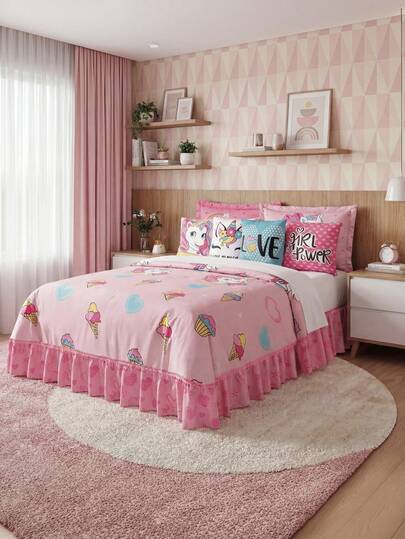 Home Elephant Edrecolcha Matrimonial con Cojines y Fundas Decorativas