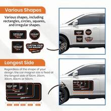 1件客製化汽車磁鐵貼紙，趣味創意設計，抗UV，個性化圖像，客製化模切磁鐵，適用於汽車裝飾，獨特禮物，生日及更多場合 - 彩色 - 查看 9